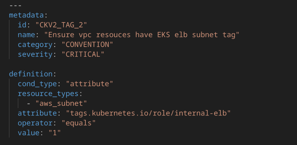 Second Custom Policy Example